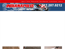 Tablet Screenshot of indianapoliscarpetrepair.com